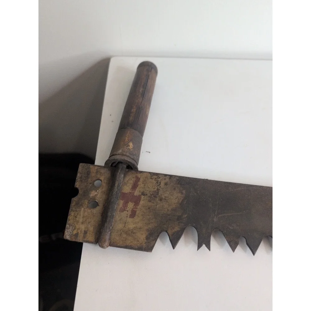 Vintage Antique Two Man Logging Timber Crosscut Saw 66'' Long Blade